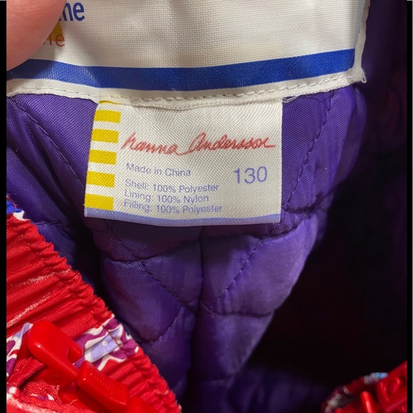 Hanna Anderson Ski Bib Little Girl size 8 (130)❄️ - Picture 3 of 14